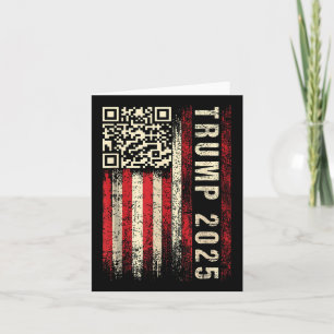 Tarjeta Trump baila troll Qr Divertido presidente Trump