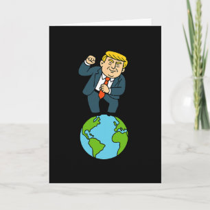 Tarjeta Trump bailando dicho divertido