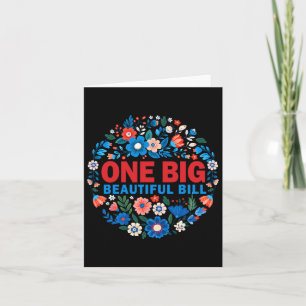 Tarjeta Trump Big Bill Un Gran Hermoso Proyecto De Ley Fun