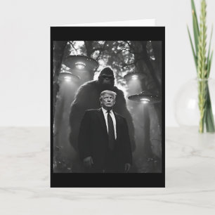 Tarjeta Trump Bigfoot Ovni Encuentro Alienígena Invasión U