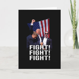 Tarjeta Trump Bombeó el Puño Lucha Reza Por Trump América