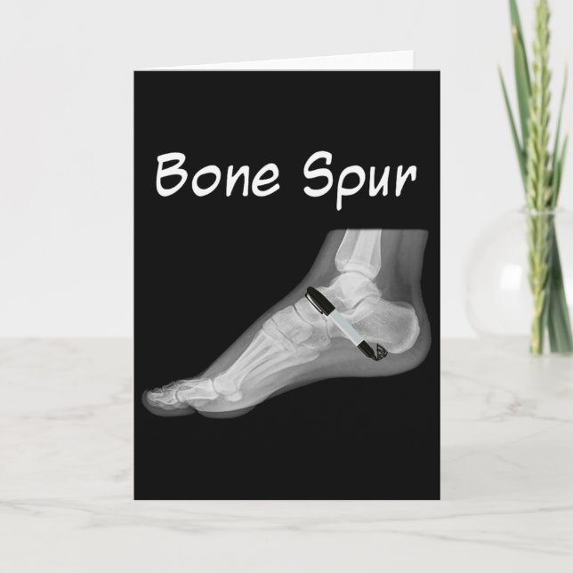 Tarjeta Trump Bone Spur Ink Pen Funny Anti Trump  (Anverso)