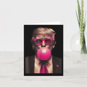 Tarjeta Trump Bubble Gum es gracioso