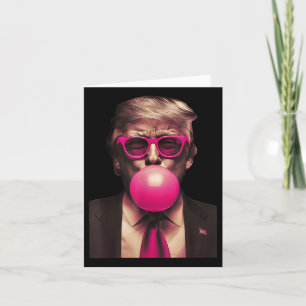 Tarjeta Trump Bubble Gum es gracioso