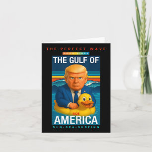 Tarjeta Trump Colorido Y Gracioso En El Golfo De Estados U