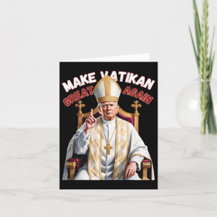 Tarjeta Trump como Iglesia del Vaticano