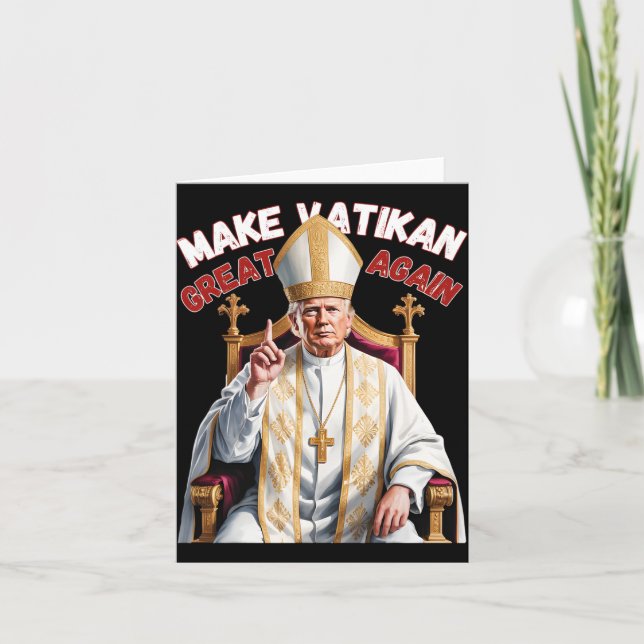 Tarjeta Trump como Iglesia del Vaticano (Anverso)
