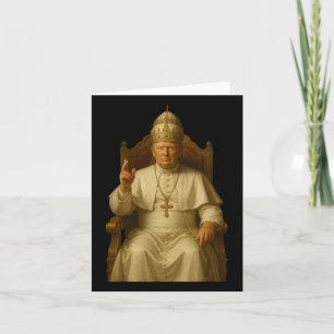 Tarjeta Trump como Iglesia del Vaticano El Papa es gracios