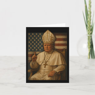 Tarjeta Trump como Iglesia del Vaticano El Papa Republican