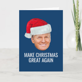 Tarjeta Trump con Santa Hat - Hacer a los Navidades grande
