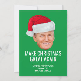 Tarjeta Trump con Santa Hat - Hacer a los Navidades grande