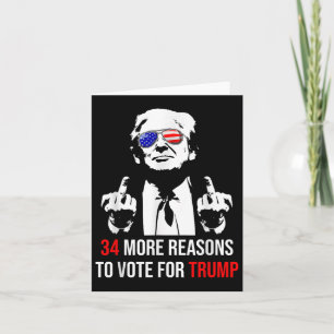 Tarjeta Trump Condenó A Felon, 34 Razones Más Para Votar P