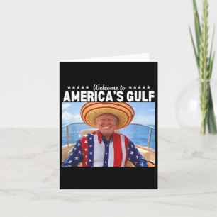Tarjeta Trump da la bienvenida al Golfo 2 de Estados Unido