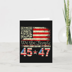 Tarjeta Trump Dance Troll Qr Divertido Trump Código de bai