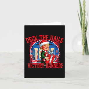 Tarjeta Trump decora los pasillos con pancartas de victori