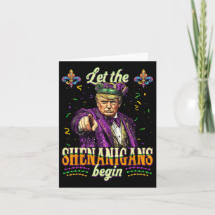 Tarjeta Trump Deja Que Los Shenanigans Empiecen A Los Homb
