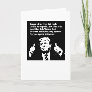Tarjeta Trump del Día del Padre