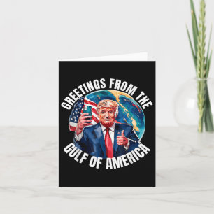 Tarjeta Trump, Del Golfo De Ee.Uu., Saludo Desde El Patrio