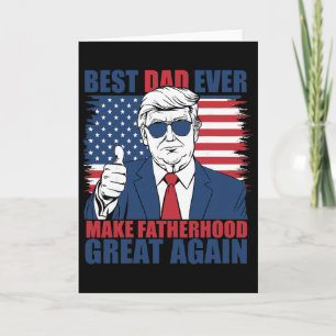 Tarjeta Trump Día del Padre Mejor Papá Jamás Haga la Pater