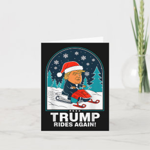 Tarjeta Trump divertido vuelve a moverte de nieve en invie