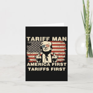 Tarjeta Trump, el hombre del arancel divertido, llega a Es