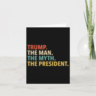 Tarjeta Trump - El hombre que el mito es el presidente del