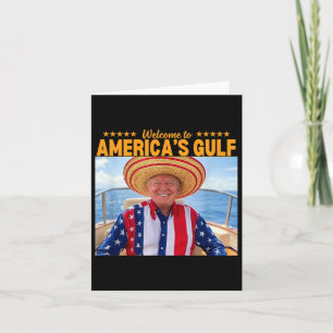 Tarjeta Trump, el presidente de Estados Unidos en el Golfo