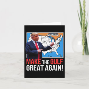Tarjeta Trump, el presidente de Estados Unidos en el Golfo