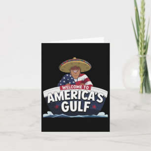 Tarjeta Trump, el presidente de Estados Unidos en el Golfo