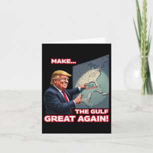 Tarjeta Trump, el presidente de Estados Unidos en el Golfo