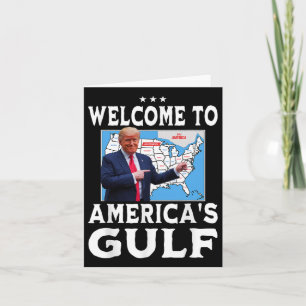 Tarjeta Trump, el presidente de Estados Unidos en el Golfo