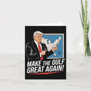Tarjeta Trump, el presidente de Estados Unidos en el Golfo