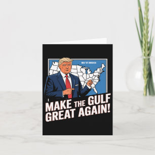 Tarjeta Trump, el presidente de Estados Unidos en el Golfo