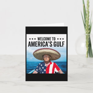 Tarjeta Trump, el presidente de Estados Unidos en el Golfo