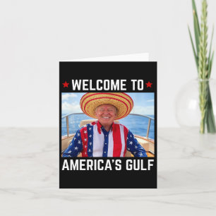 Tarjeta Trump, el presidente de Estados Unidos en el Golfo