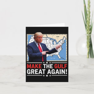 Tarjeta Trump, el presidente de Estados Unidos en el Golfo