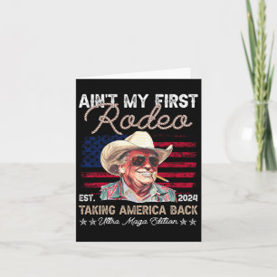 Tarjeta Trump, el primer rodeo del occidental de Cowboy gr