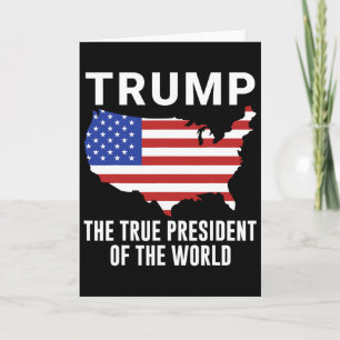 Tarjeta Trump El Verdadero Presidente Del Mundo 1