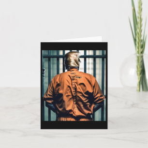 Tarjeta Trump En Prisión Naranja Jumpsuit Hand Cuffed Culp