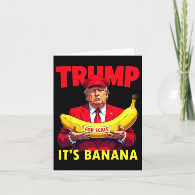 Tarjeta Trump Es Banana (para Escala) Starship Divertido  (Anverso)