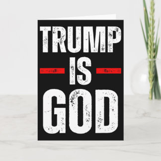 Tarjeta Trump Es Dios Divertido Trump Es Dios