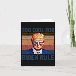Tarjeta Trump es gracioso para el gobierno de Biden