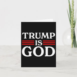 Tarjeta Trump es gracioso que Trump sea Dios 2