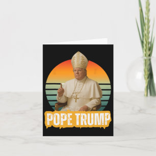 Tarjeta Trump es gracioso, Trump es un retro cristiano en 