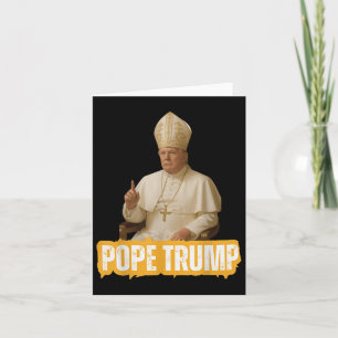 Tarjeta Trump es gracioso, Trump es un retro cristiano en