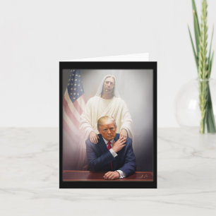 Tarjeta Trump es gracioso, Trump es un retro cristiano en 