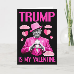 Tarjeta Trump Es Mi San Valentín Divertido Día De San Vale