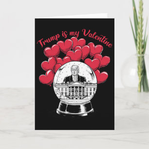 Tarjeta Trump Es Mi San Valentín Divertido Trump Coquette