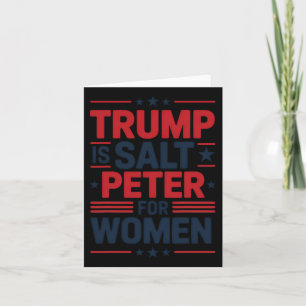 Tarjeta Trump es un pedazo de sal para las mujeres Gracios