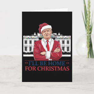 Tarjeta Trump Estaré En Casa Para Navidad Casa Blanca 2025